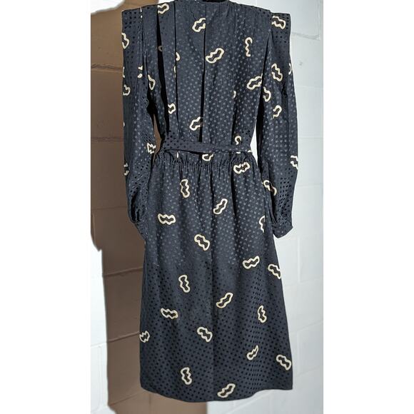 COPY - 4-Vintage Argenti Black Silk Dress - Picture 3 of 7
